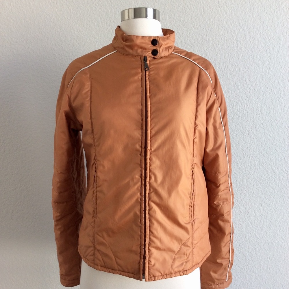 Mantique Orange Puffy Jacket